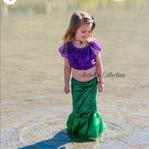 Mermaid Halloween costume fishtail toddler